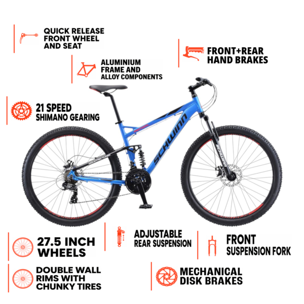 Schwinn Protocol 27.5″ Mountain Bike – Blue
