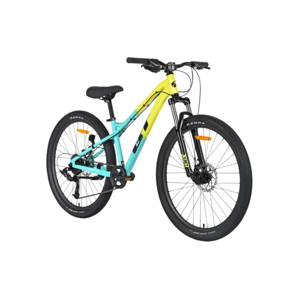 Billet Stomper Pro 26″ Mountain Bike – Aqua/Yellow