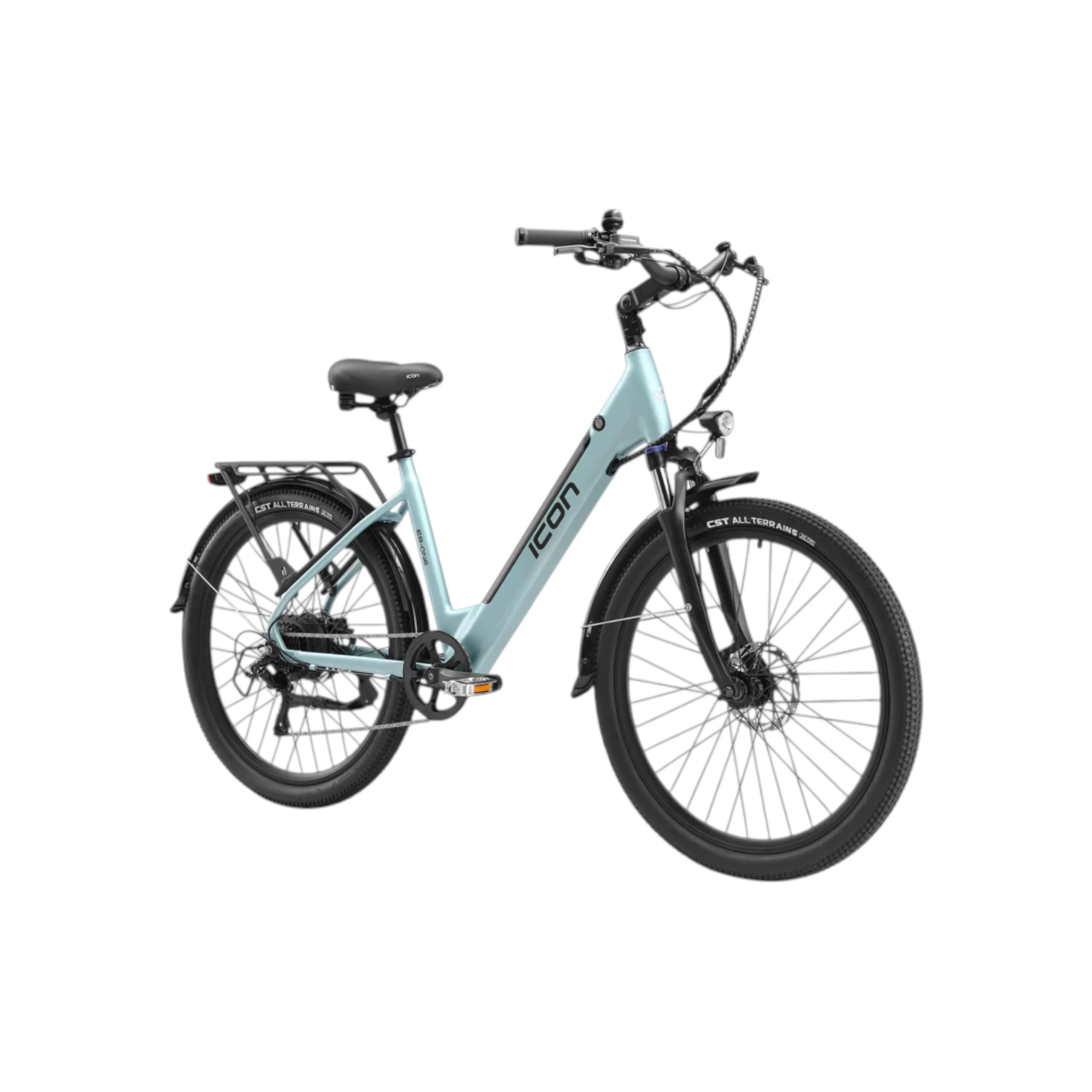 Icon EB-ONE 26″ Step-Thru Hub Drive Electric Bike – Glacier Mint Icon EB-ONE 26" Step-Thru Hub Drive Electric Bike - Glacier Mint - Image 2