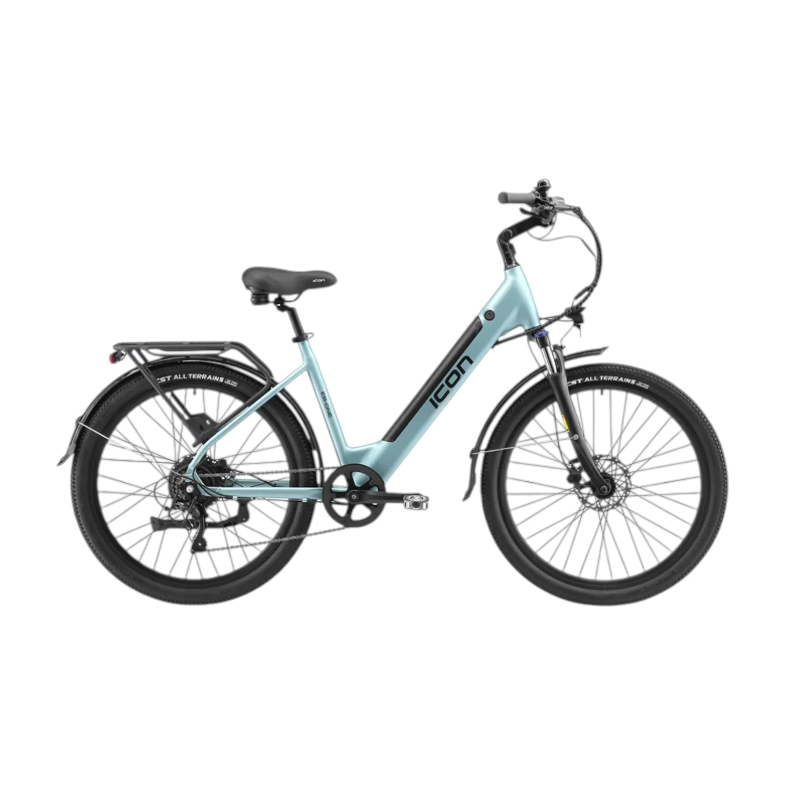 Icon EB-ONE 26″ Step-Thru Hub Drive Electric Bike – Glacier Mint Icon EB-ONE 26" Step-Thru Hub Drive Electric Bike - Glacier Mint